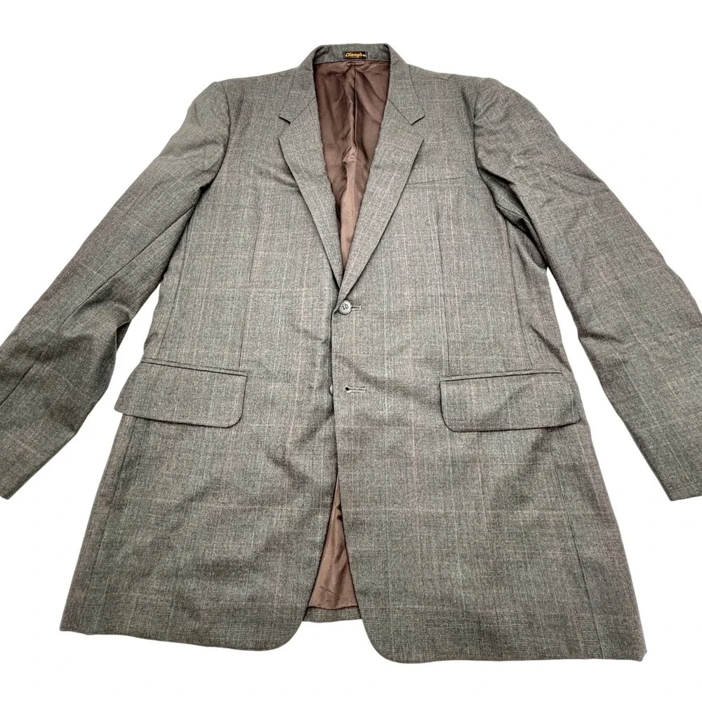 Chang's Tailoring Co Hand Tailored Custom Made 3 PIECE SUIT‎ MEN 46Rx36X30